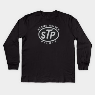 Stone Black Kids Long Sleeve T-Shirt